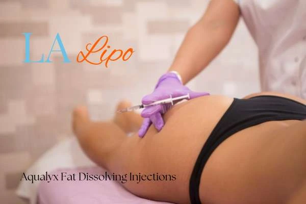 Woman having fat dissolving injections Sutton on Trent on thighs