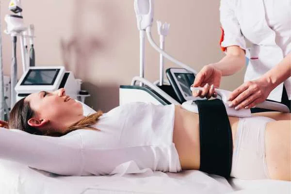 woman having body sculpting to help improve her body image and her mental health Sutton on Trent