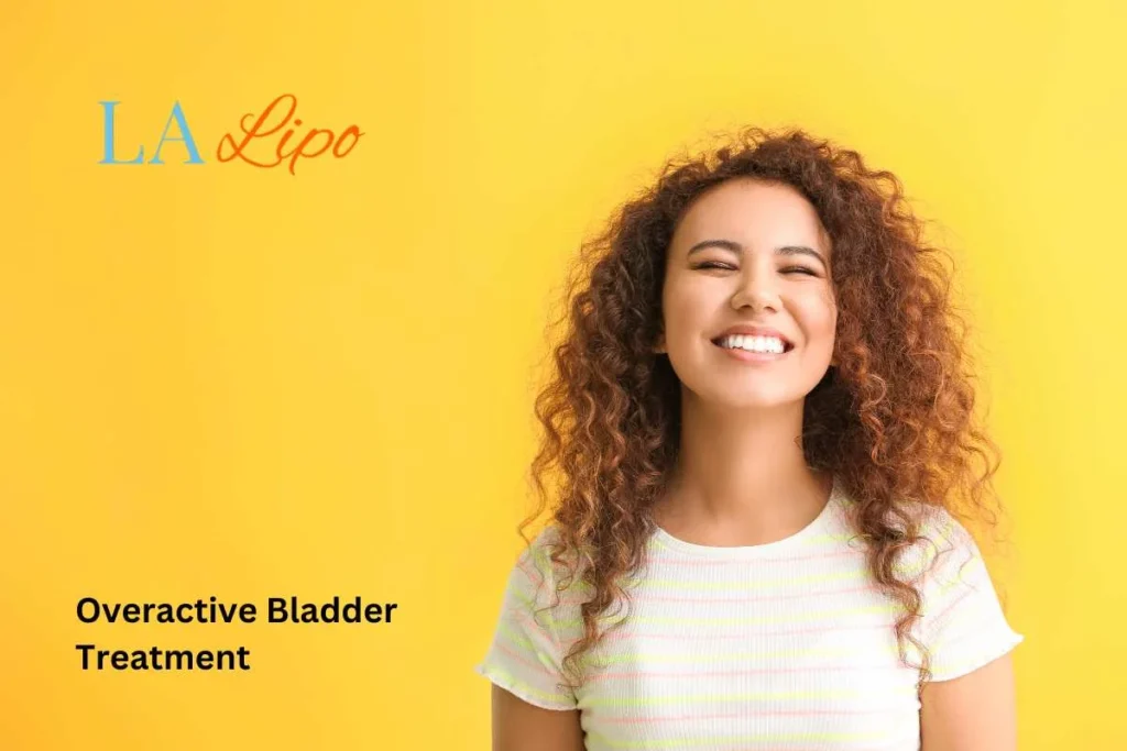woman smiling about overactive bladder treatment Sutton on Trent solutions